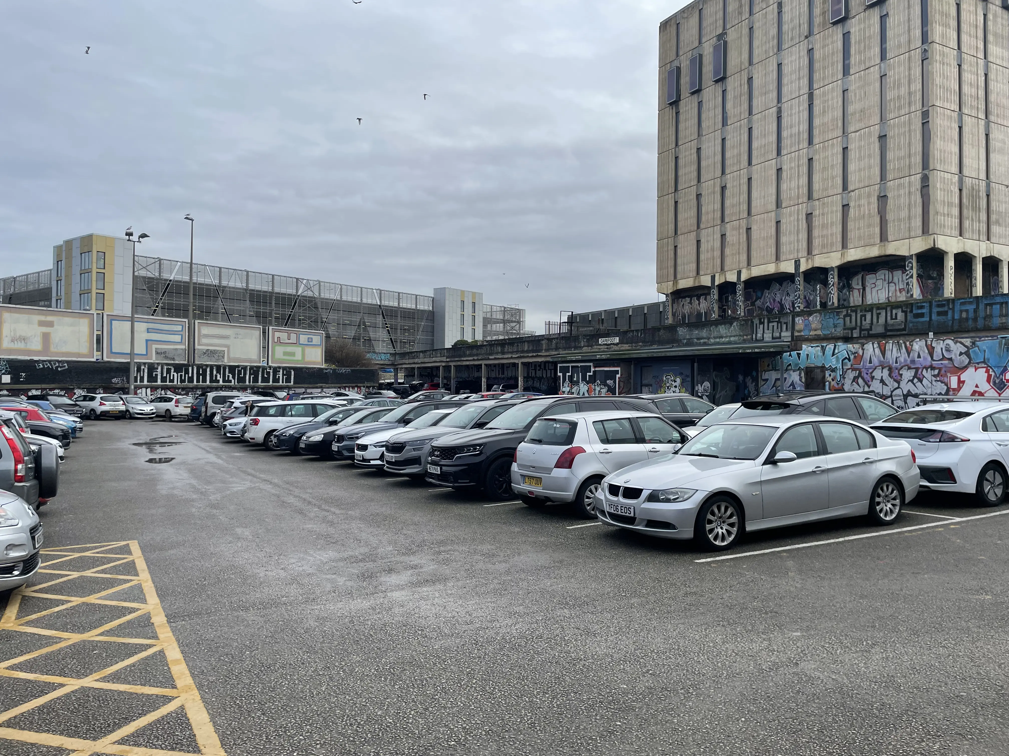 Bonny Street Car Park next to the Police Station