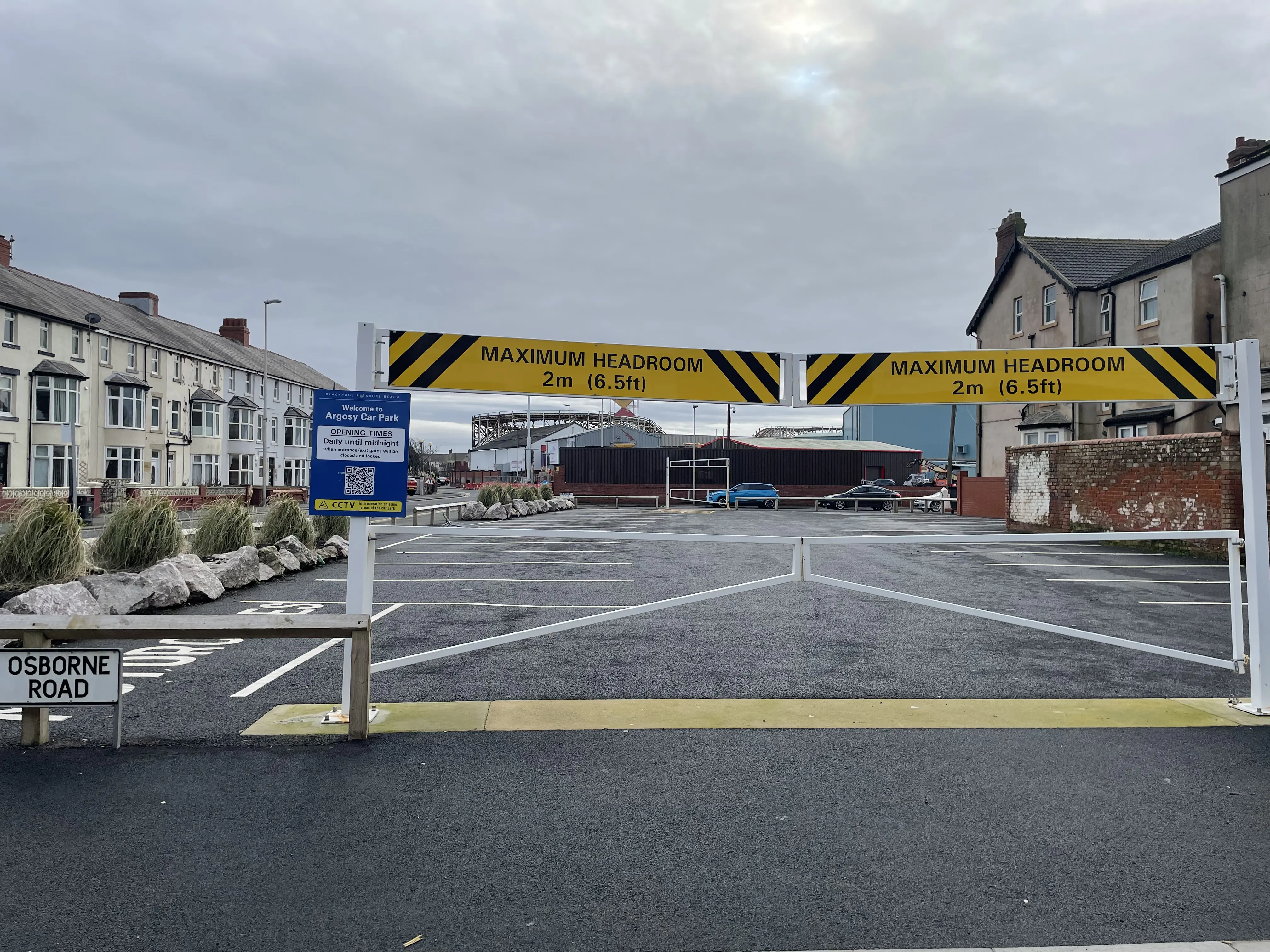 Osborne Road Car Park from Balmoral Road