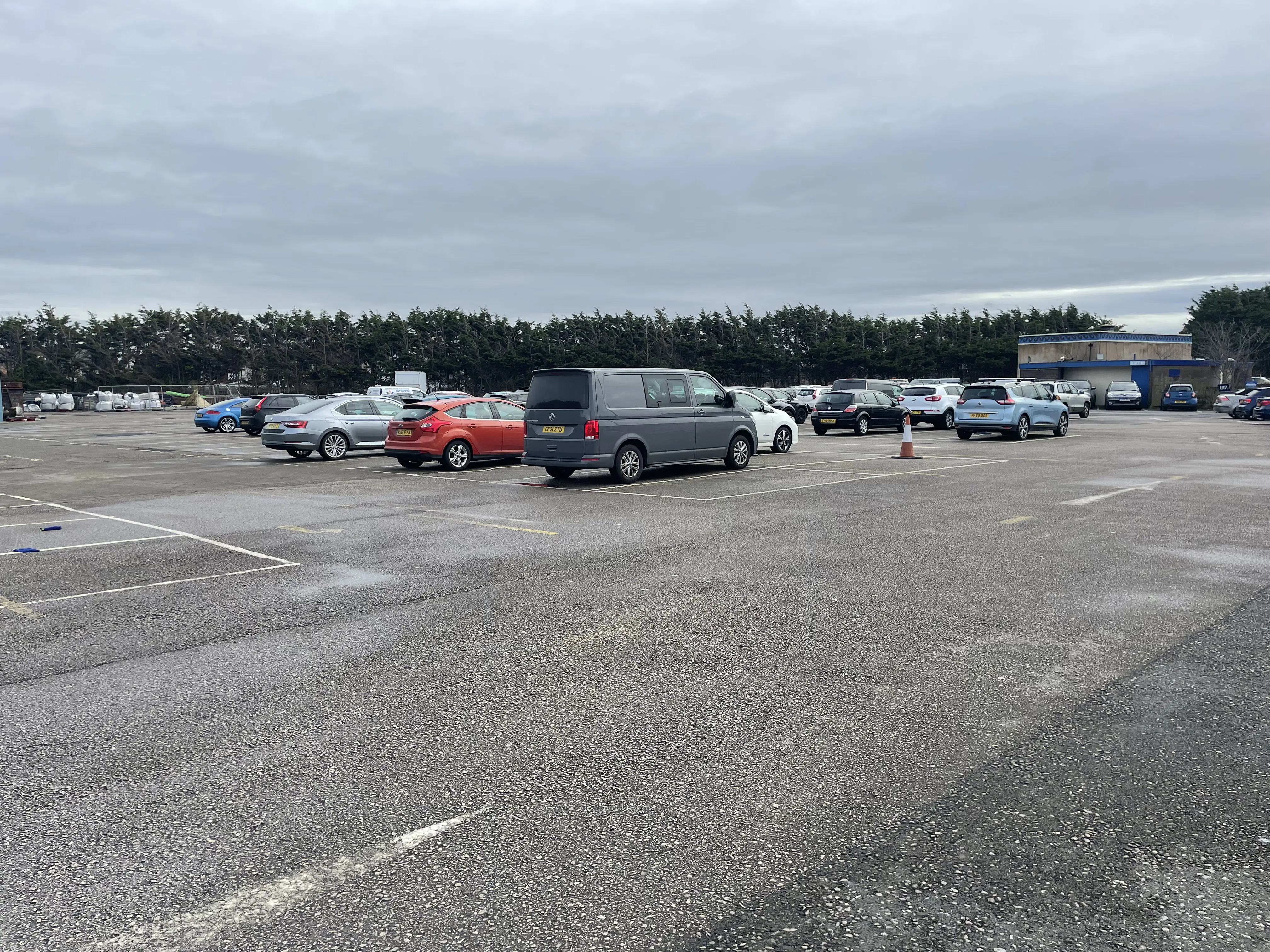 View of East Car Park Bond Street with the information sign on the right