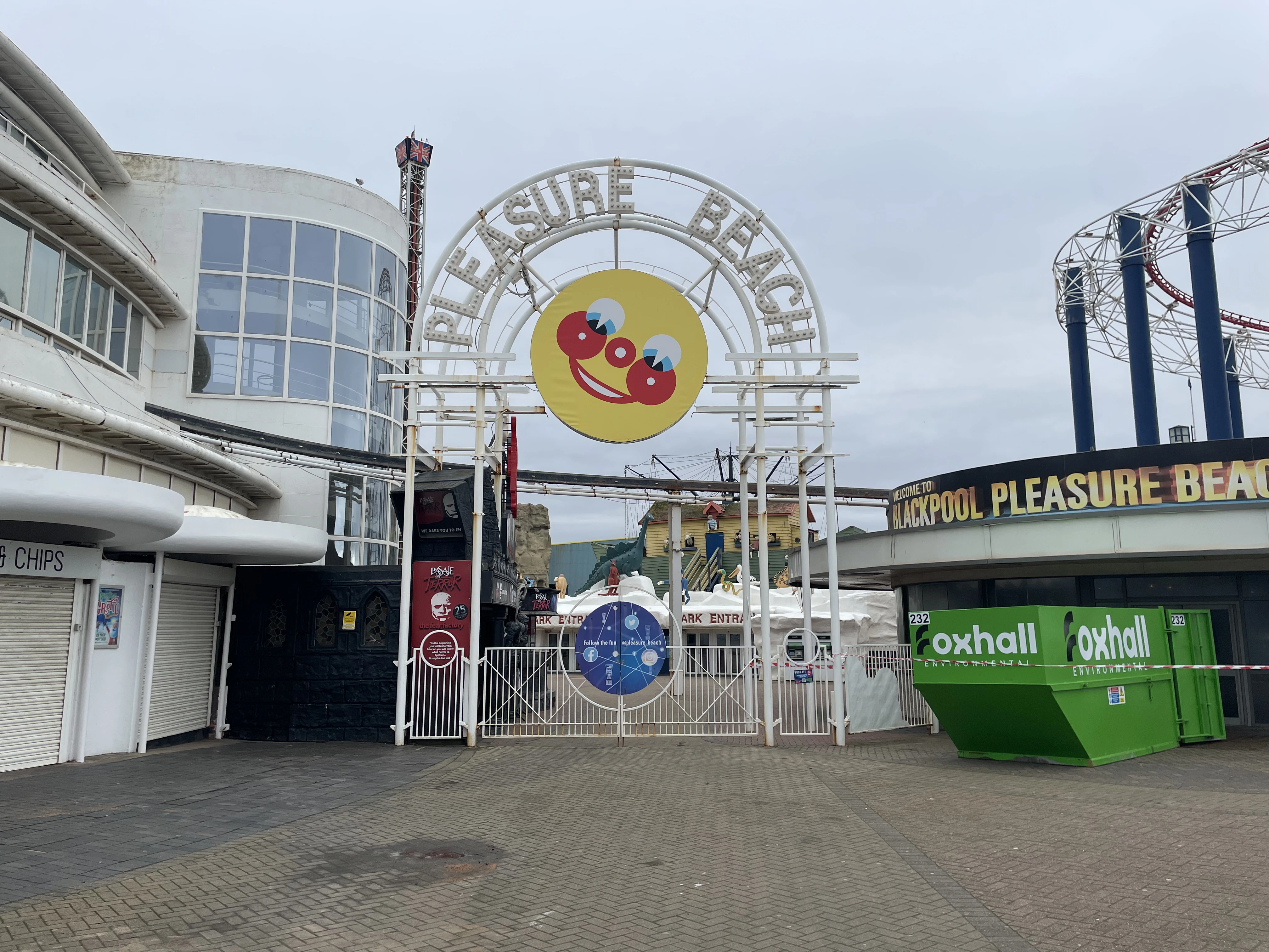 Main North Entrance of Blackpool Pleasure Beach