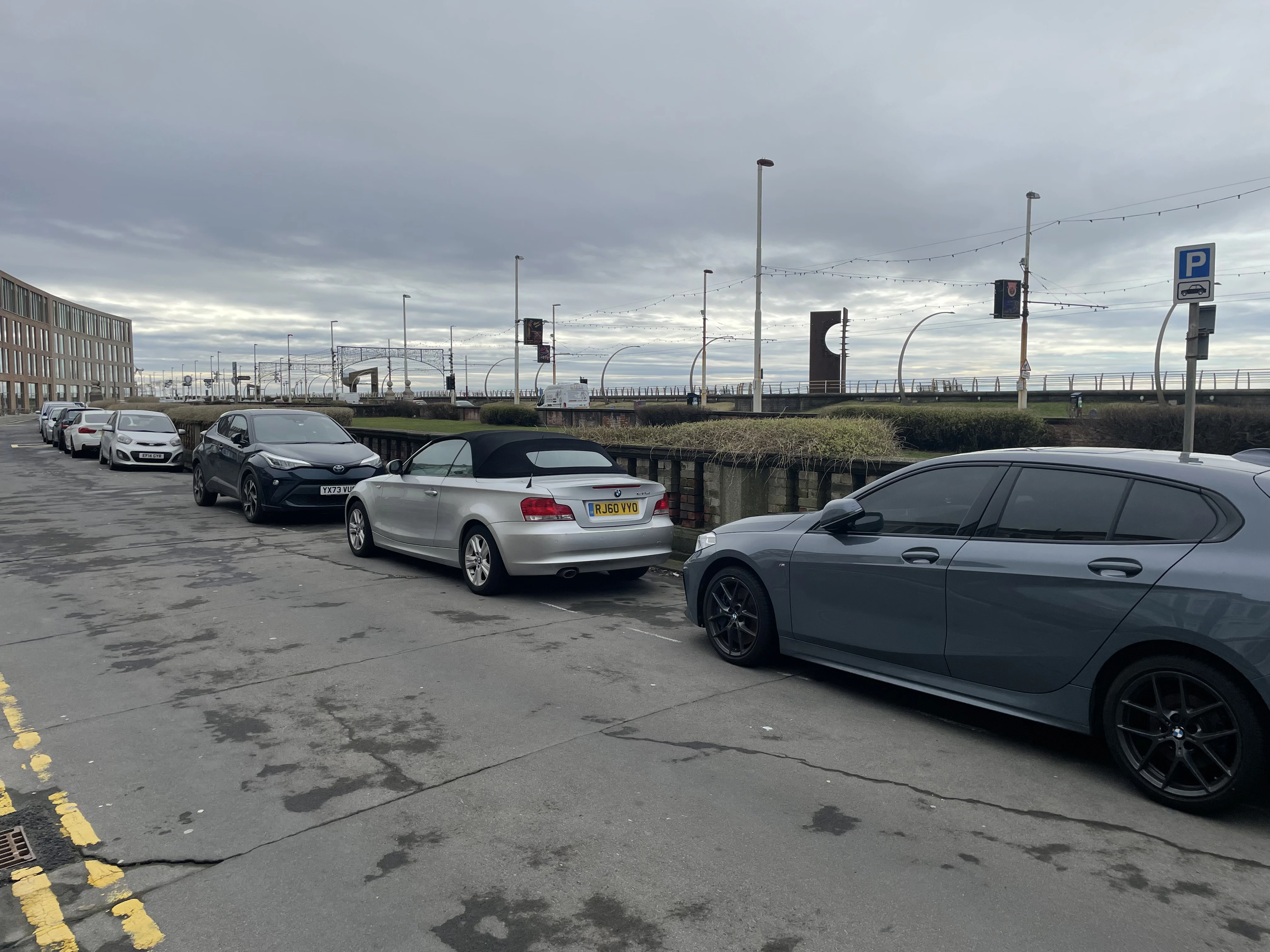 South promenade area useful for Illuminations parking